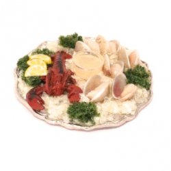 Lobster and Oyster Appetizer Tray by Mary Eccher
