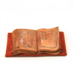 Open Illuminated Manuscript Book