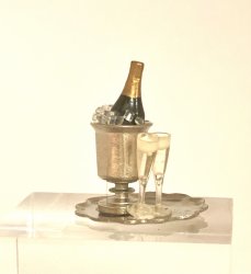 Champagne Tray - Silver