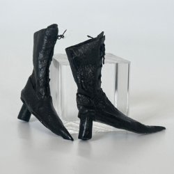 (image for) Wicked Witch's High Lace-Up Black Boots